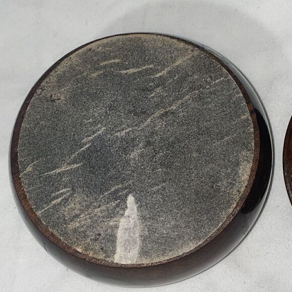 Small vintage round wooden case - Picture 8 of 8